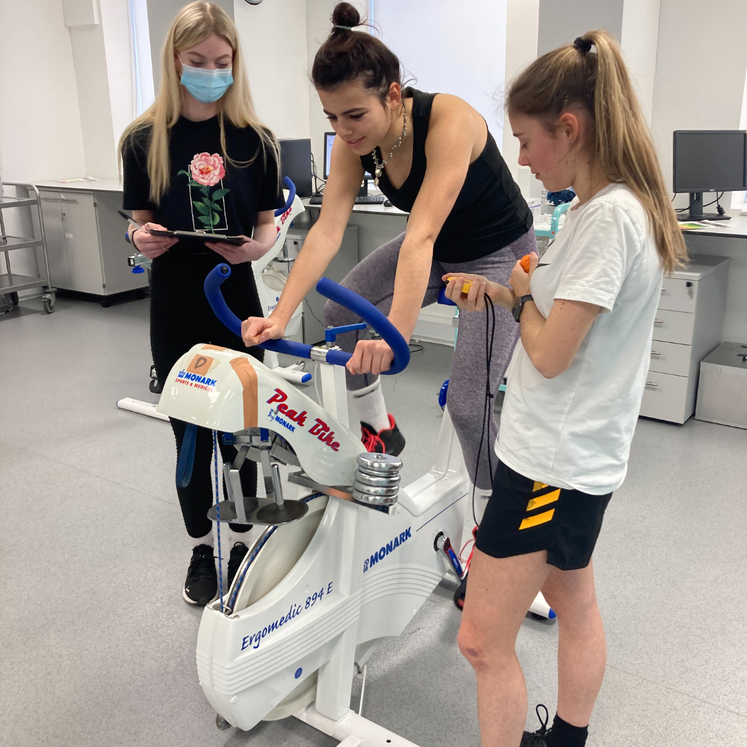 A Level students at ARU Fitness lab