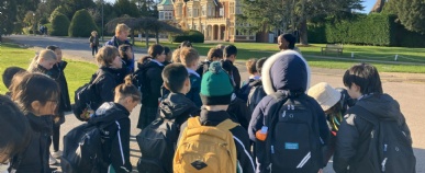 Stephen Perse Junior School pupils visiting Bletchley Park