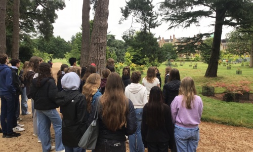 Stephen Perse students and their German exchange partners at Sandringham House