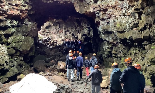 Year 10 students on the Iceland trip